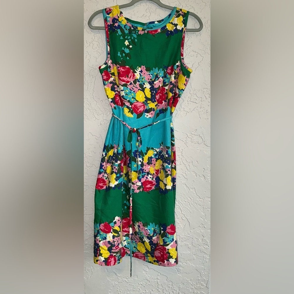 Talbots Sleeveless Floral Dress
